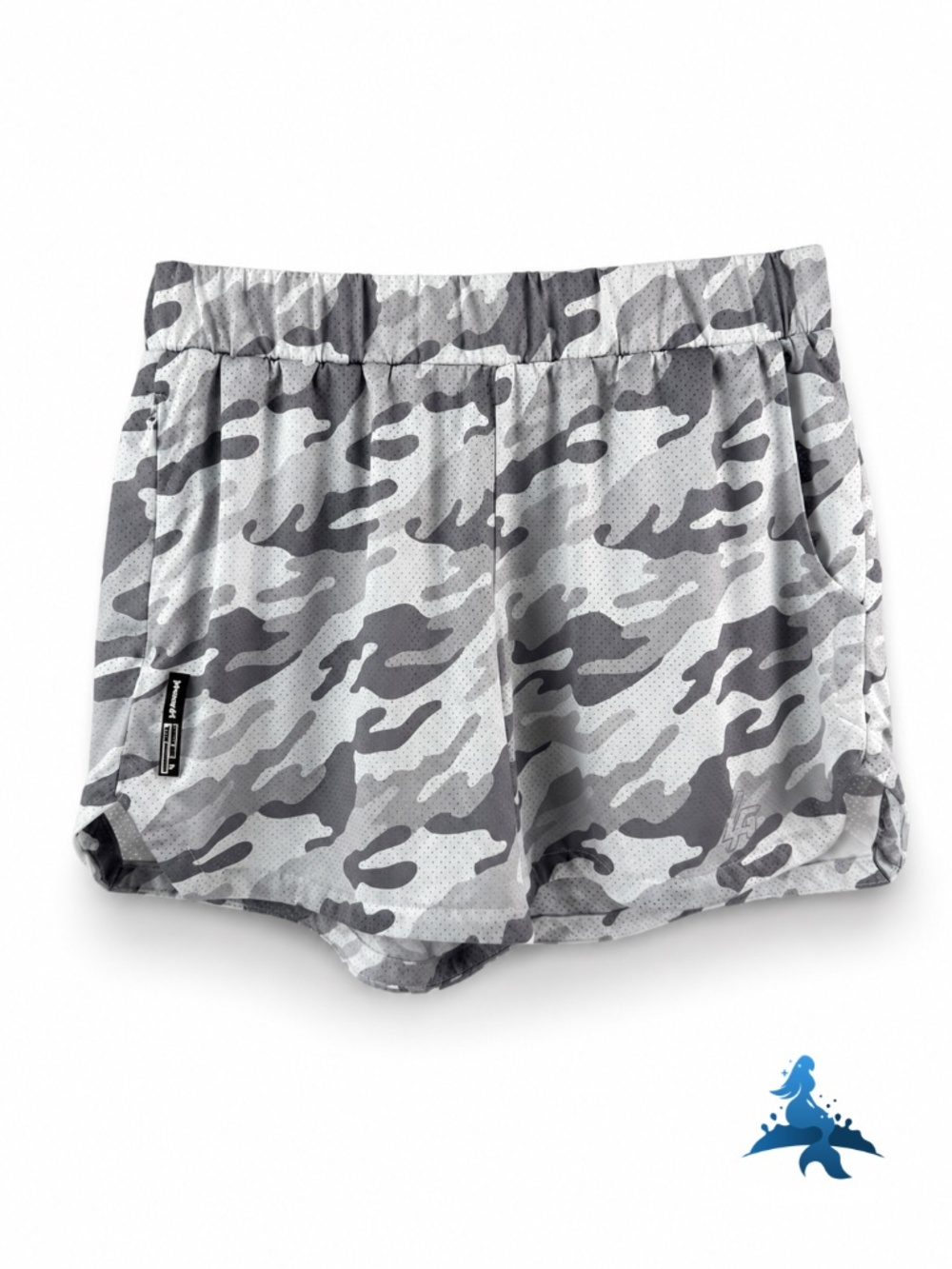 1344 YoungLA Model 105 Performance Training Shorts – Large – Gray Camo